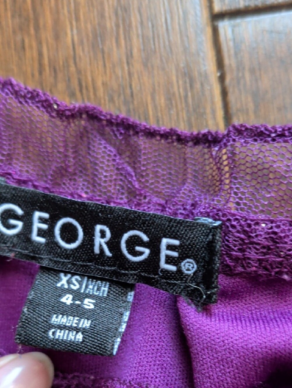 George Purple Off-Shoulder Textured Top - Picture 4 of 4